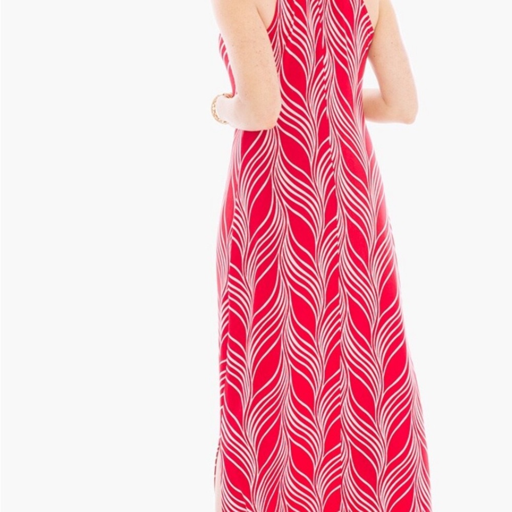 NEW CHICO'S Travelers Graceful Lines Classic Maxi Dress Chico's Size 3 Large Red